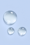 Three decorative bubbles.